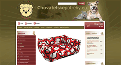 Desktop Screenshot of chovatelskepotreby.eu