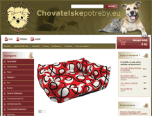 Tablet Screenshot of chovatelskepotreby.eu